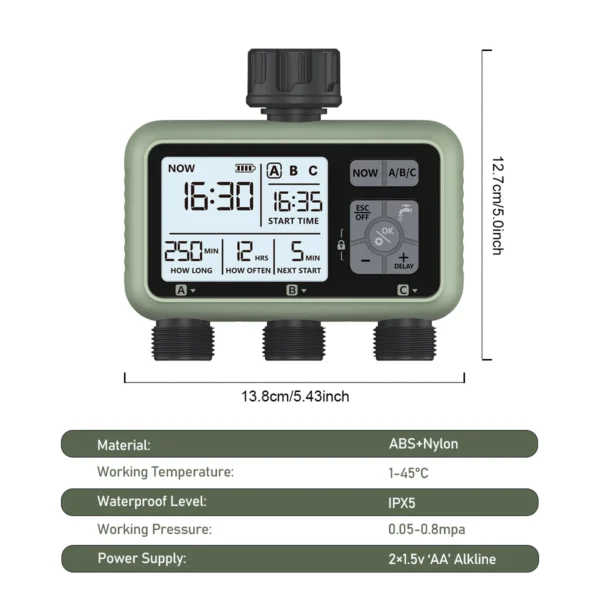 Minuterie d'arrosage HCT-378 – Image 2